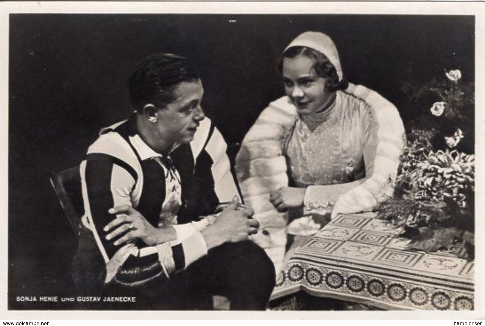 52625 - Deutsches Reich - 1936 - AnsKte Sonia Henie (Norwegen) & Gustav Jaenecke, Ungebraucht - Jeux Olympiques