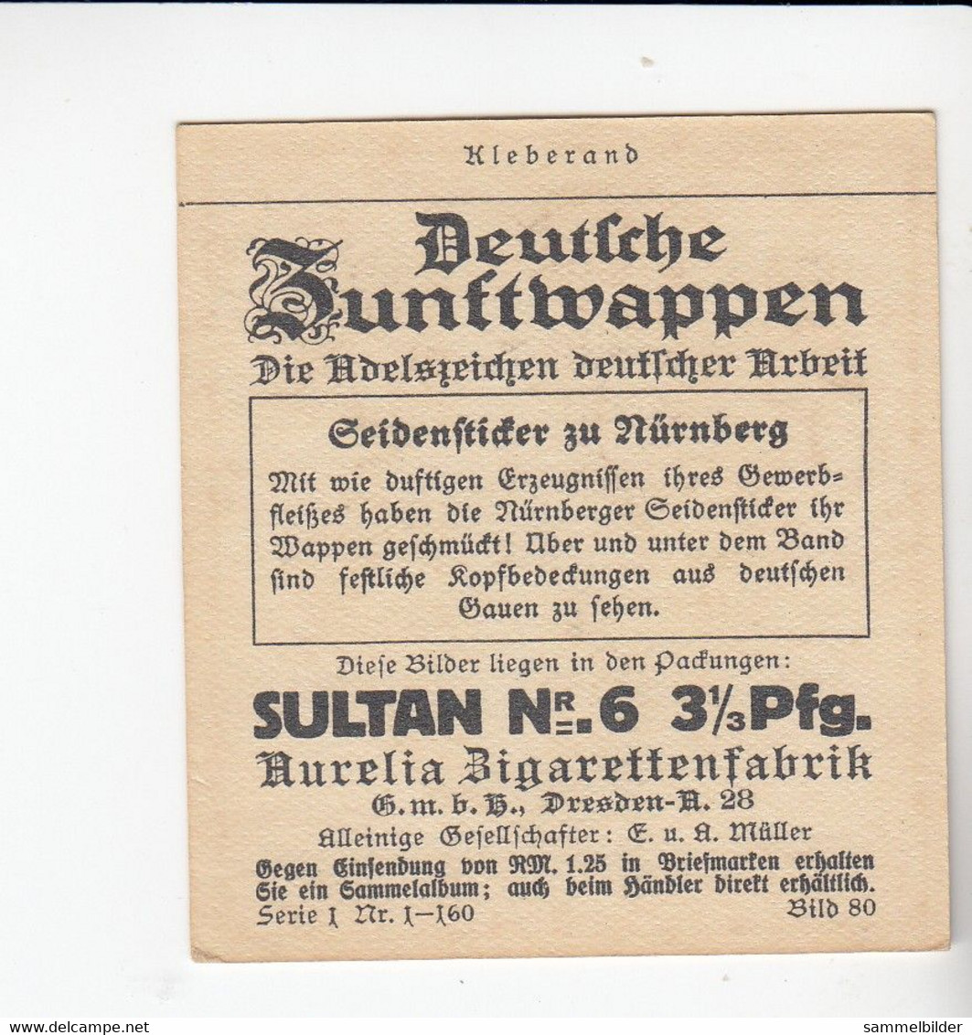 Aurelia Deutsche Zunftwappen Seidensticker  Zu Nürnberg  Bild # 80 Von 1935 - Sammlungen & Sammellose