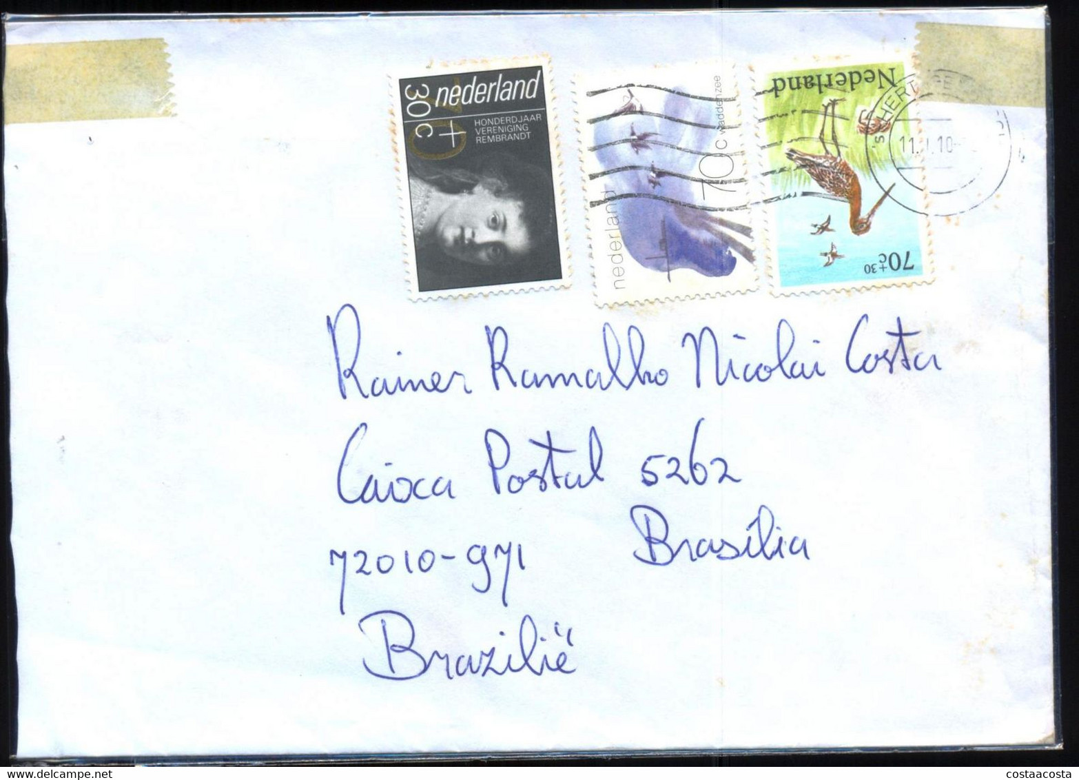 Cover - Nederland To Brazil - 2010 - Lettres & Documents