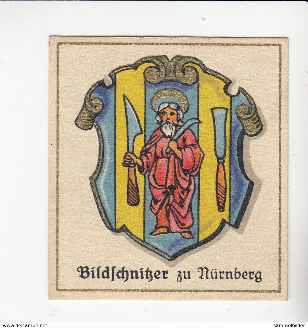 Aurelia Deutsche Zunftwappen Bildschnitzer   Zu Nürnberg   Bild #142 Von 1935 - Collections & Lots