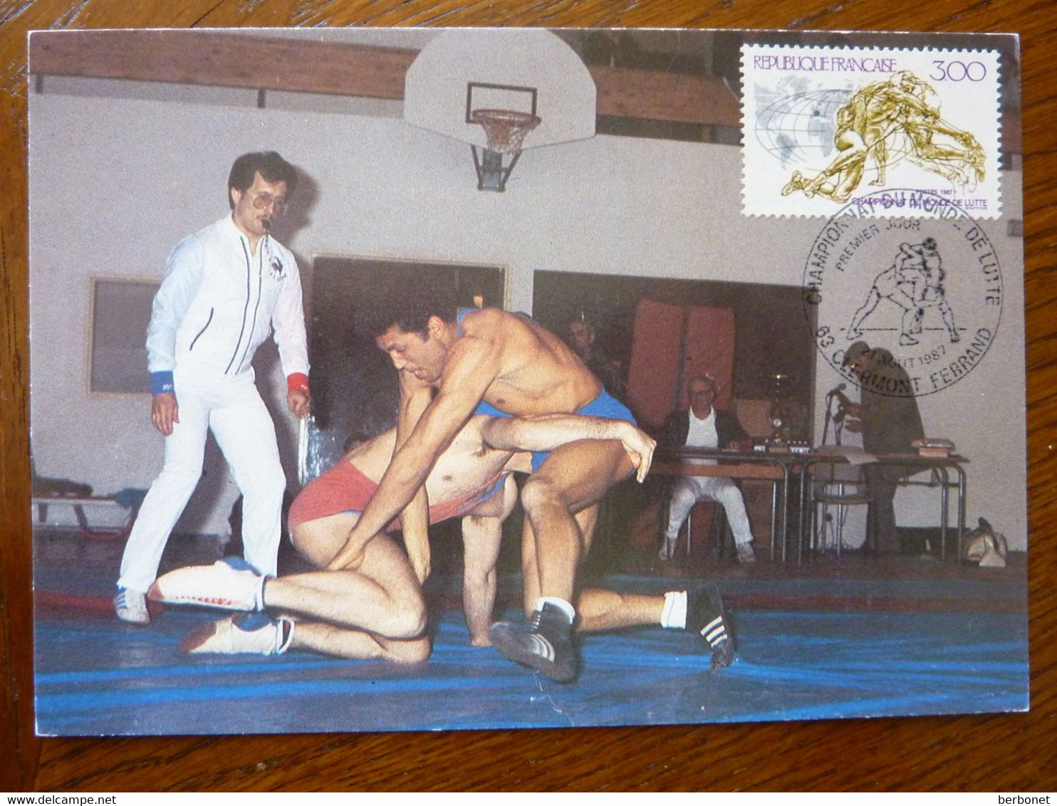 1987  FRANCE STRUGGLE    MAXIMUM CARD - Wrestling