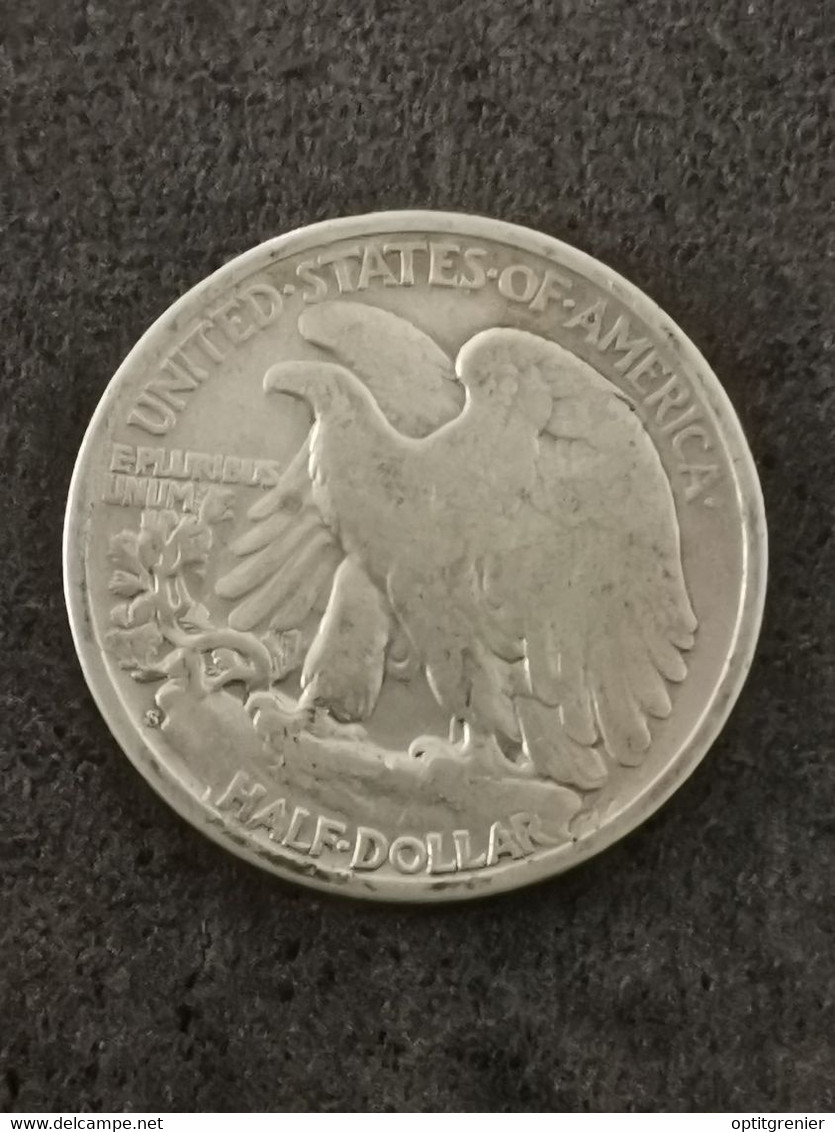 HALF DOLLAR LIBERTY WALKING 1943 S SAN FRANCISCO ARGENT USA / SILVER 1/2 DOLLAR - 1916-1947: Liberty Walking