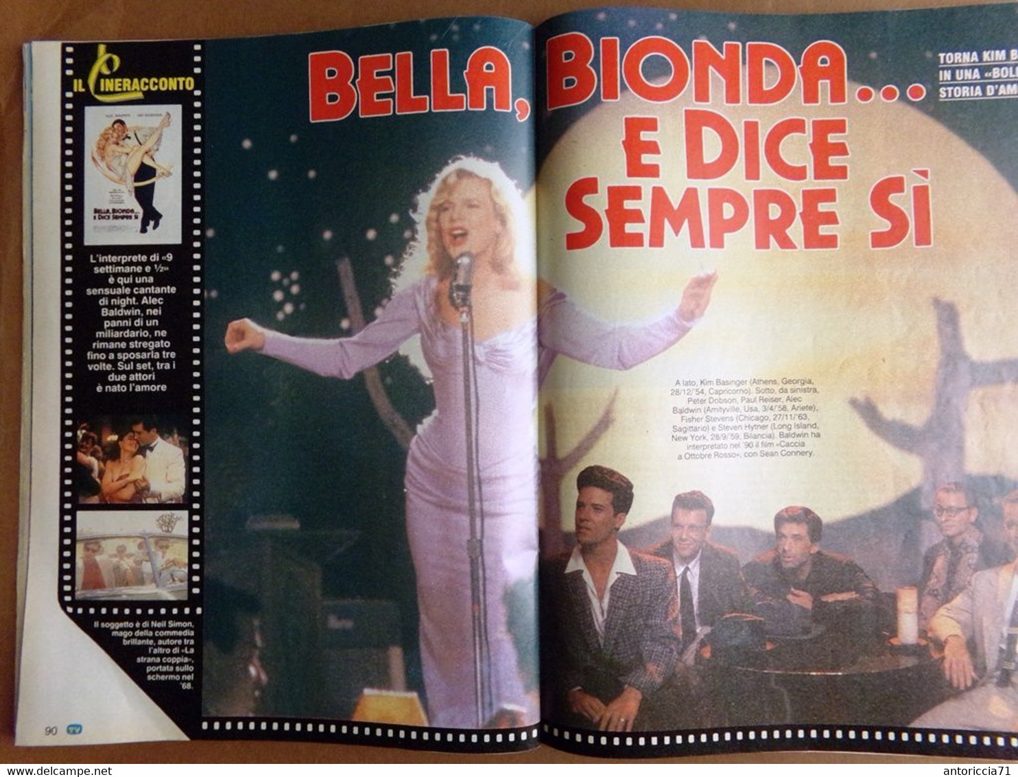 Sorrisi E Canzoni 26 Maggio 1991 Lino Banfi Sampdoria Bob Dylan Basinger Frajese - TV