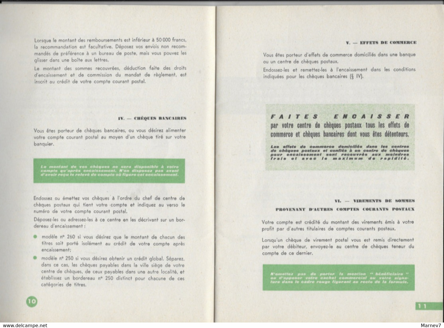 Livret Fascicule La POSTE - Service Chèques Postaux - Comment Utiliser Compte Courant Postal - PTT - 44 Pages - Contabilidad/Gestión