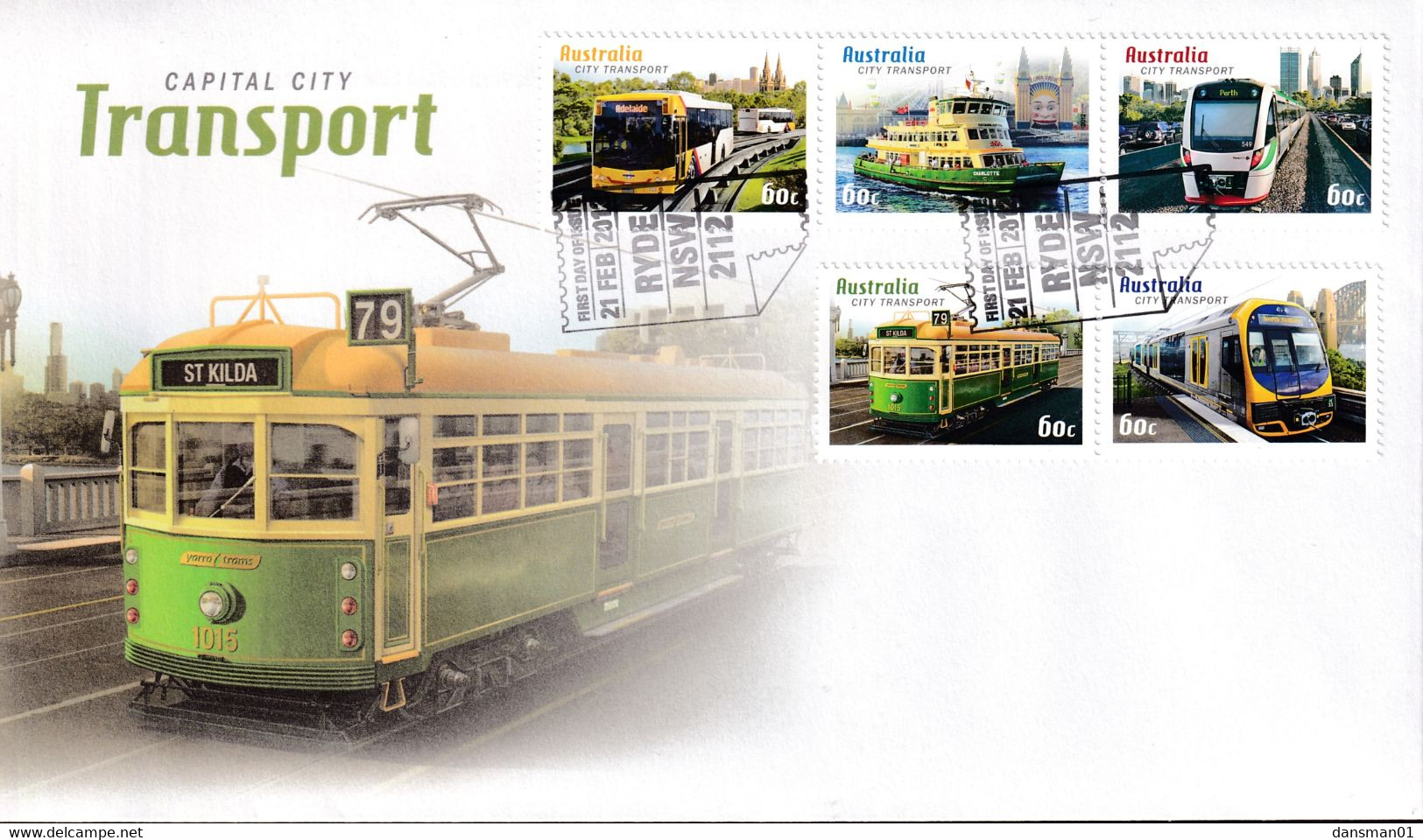 Australia 2012 Public Transport Sc 3656b FDC - Briefe U. Dokumente