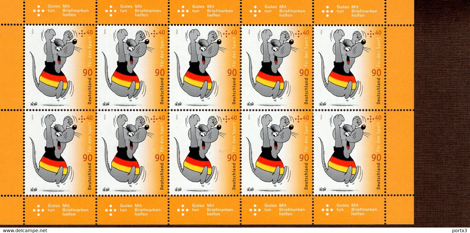 Bund Kleinbogen 3075 - 3077 Cartoons MNH  Postfrisch ** Neuf - 2011-2020