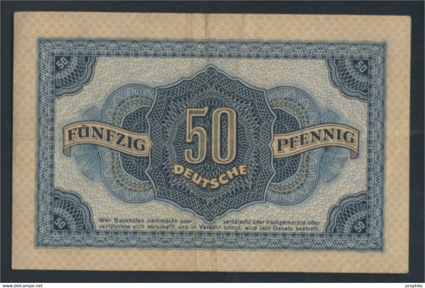 DDR Rosenbg: 339e KN 7stellig, Davor Zwei Buchstaben Gebraucht (III) 1948 50 Deutsche Pfennig (9810766 - 50 Deutsche Pfennig