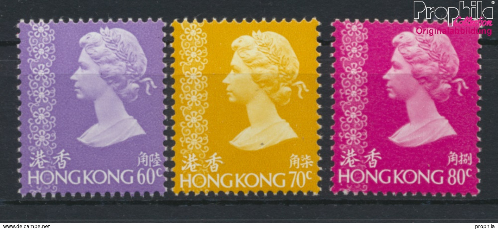 Hongkong 334-336 (kompl.Ausg.) Postfrisch 1977 Königin Elisabeth II. (9788934 - Ungebraucht