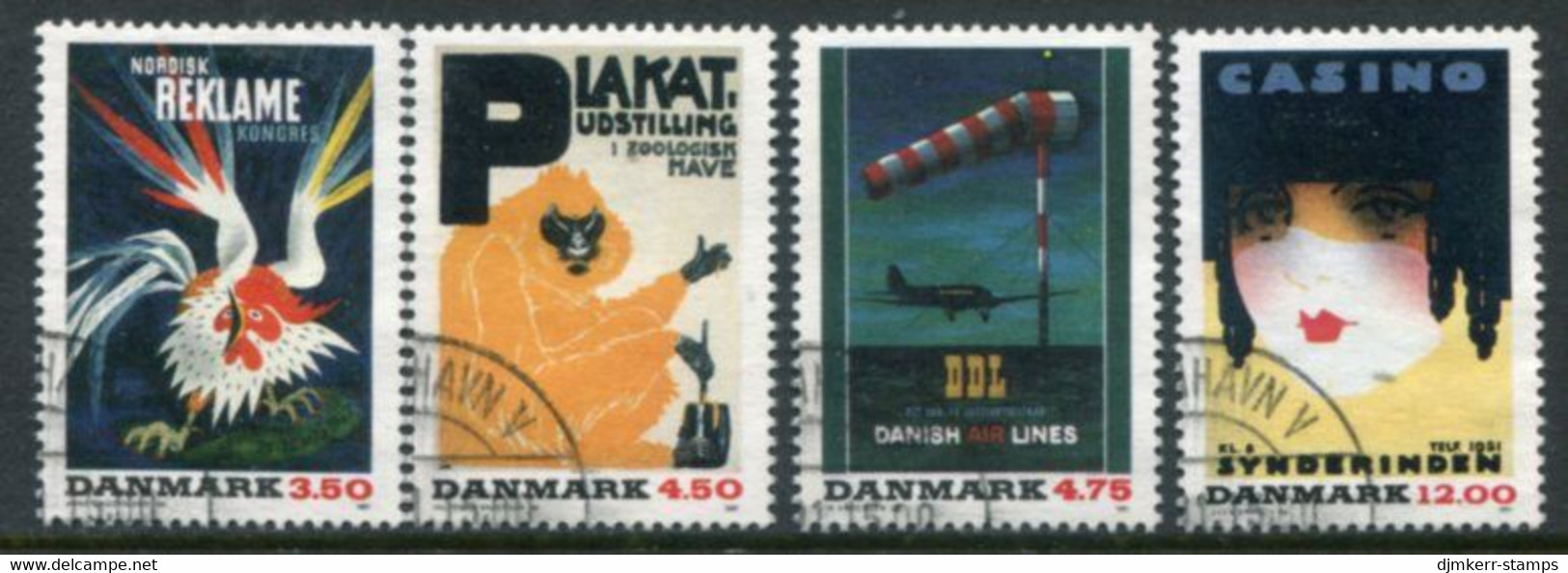 DENMARK 1991 Poster Art Used.   Michel 1012-15 - Oblitérés