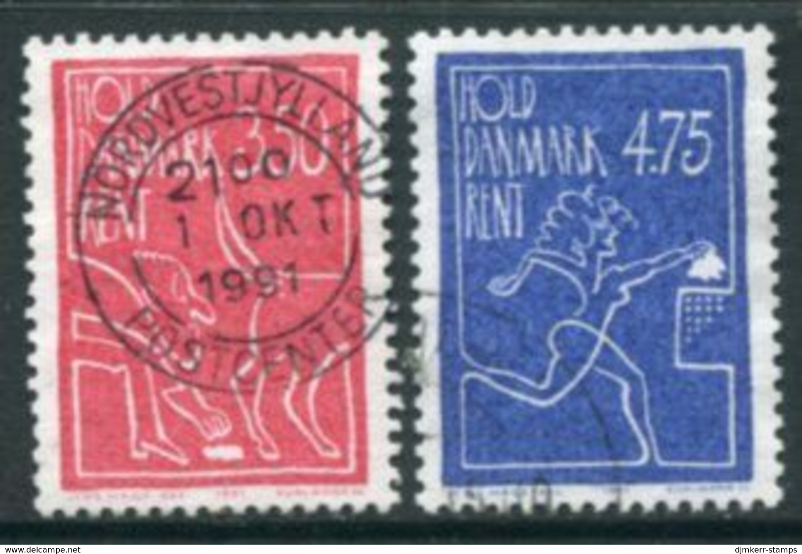 DENMARK 1991 Keep Denmark Clean Used.   Michel 1010-11 - Used Stamps