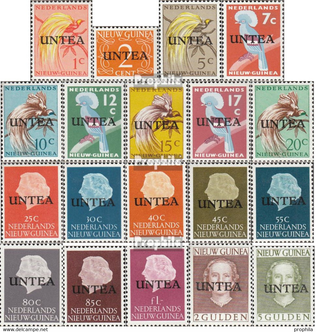 West-Neuguinea (UNTEA) 1II-19II (kompl.Ausg.) Postfrisch 1962 UNTEA Auf Niederländisch Neuguinea - Nouvelle Guinée Néerlandaise