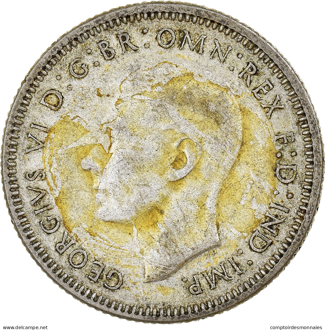 Monnaie, Australie, George VI, Shilling, 1946, Melbourne, TB, Argent, KM:39a - Shilling