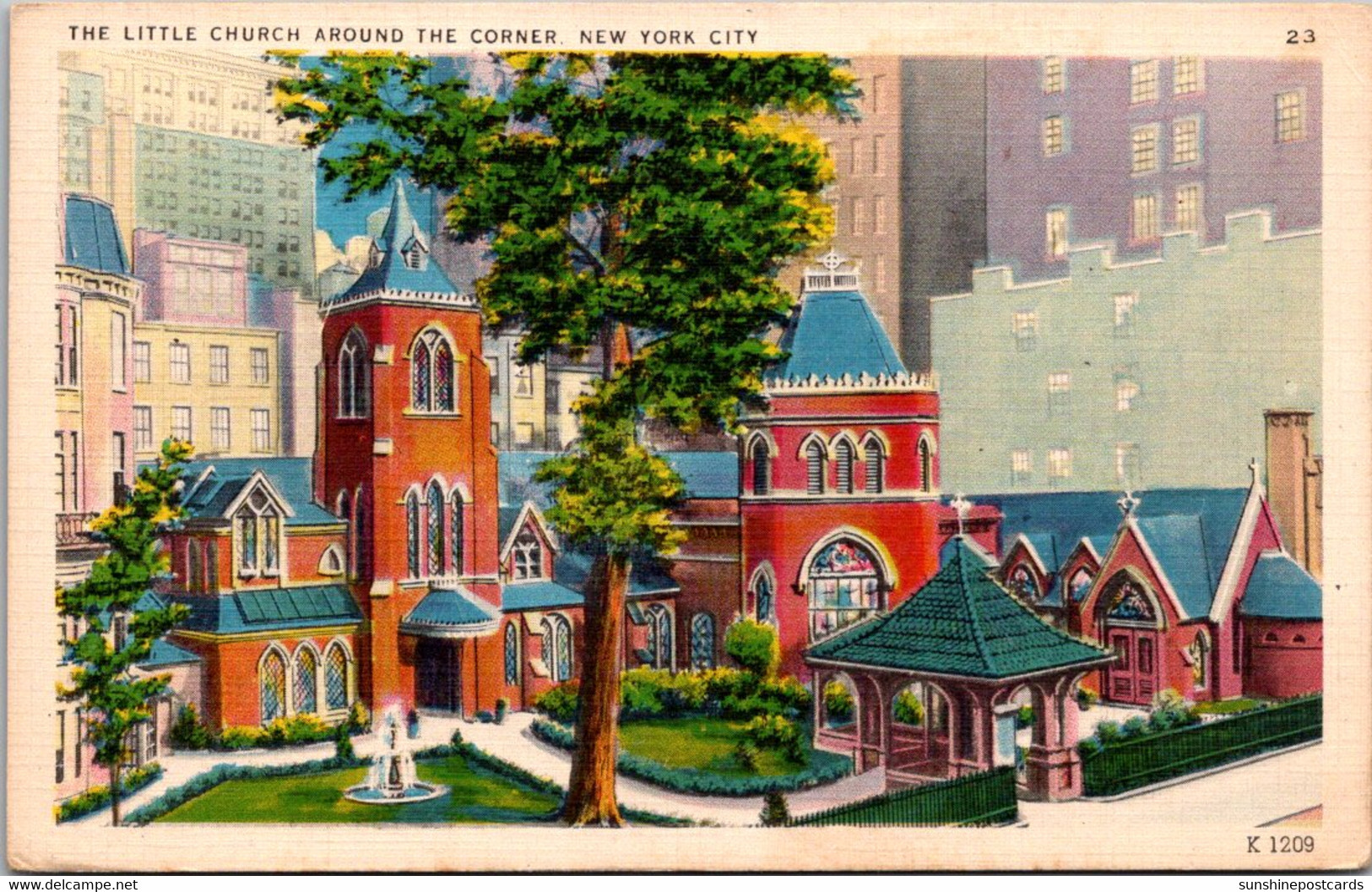 New York City The Little Church Around The Corner 1950 - Kirchen