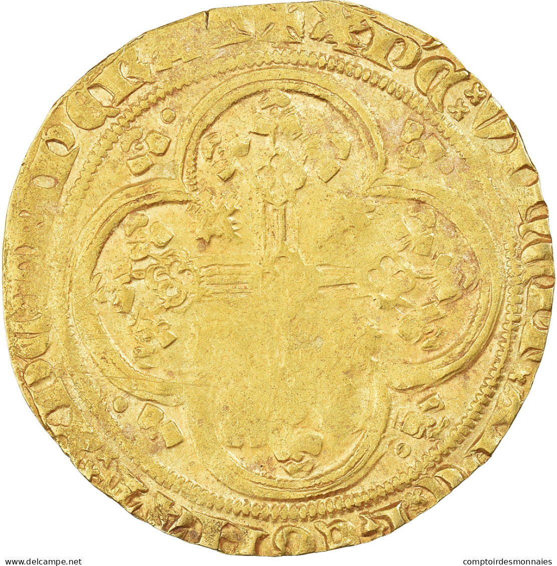 Monnaie, France, Jean II Le Bon, Ecu D'or à La Chaise, Ecu D'or, TB+, Or - 1350-1364 Johann II. Der Gute