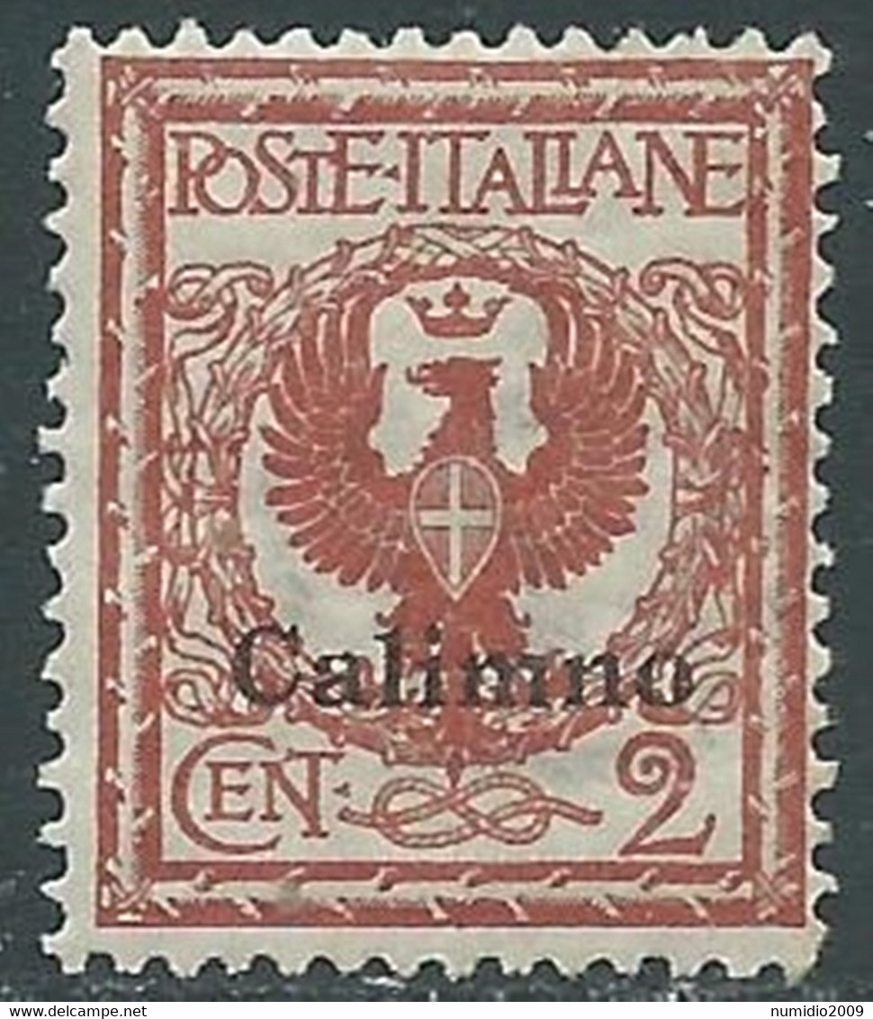 1912 EGEO CALINO AQUILA 2 CENT MNH ** - RF40-6 - Ägäis (Calino)