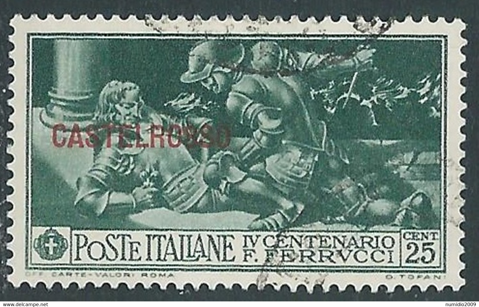 1930 CASTELROSSO USATO FERRUCCI 25 CENT - RF9-4 - Castelrosso