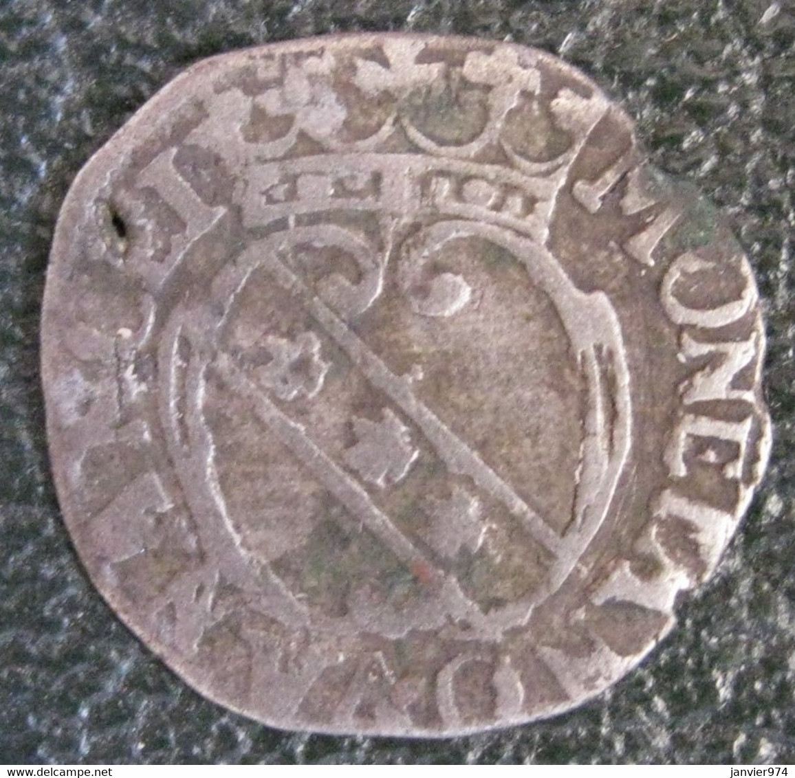 Duché De Lorraine , Charles IV Et Nicole , Denier De Billon (1624-1625) - Lorraine