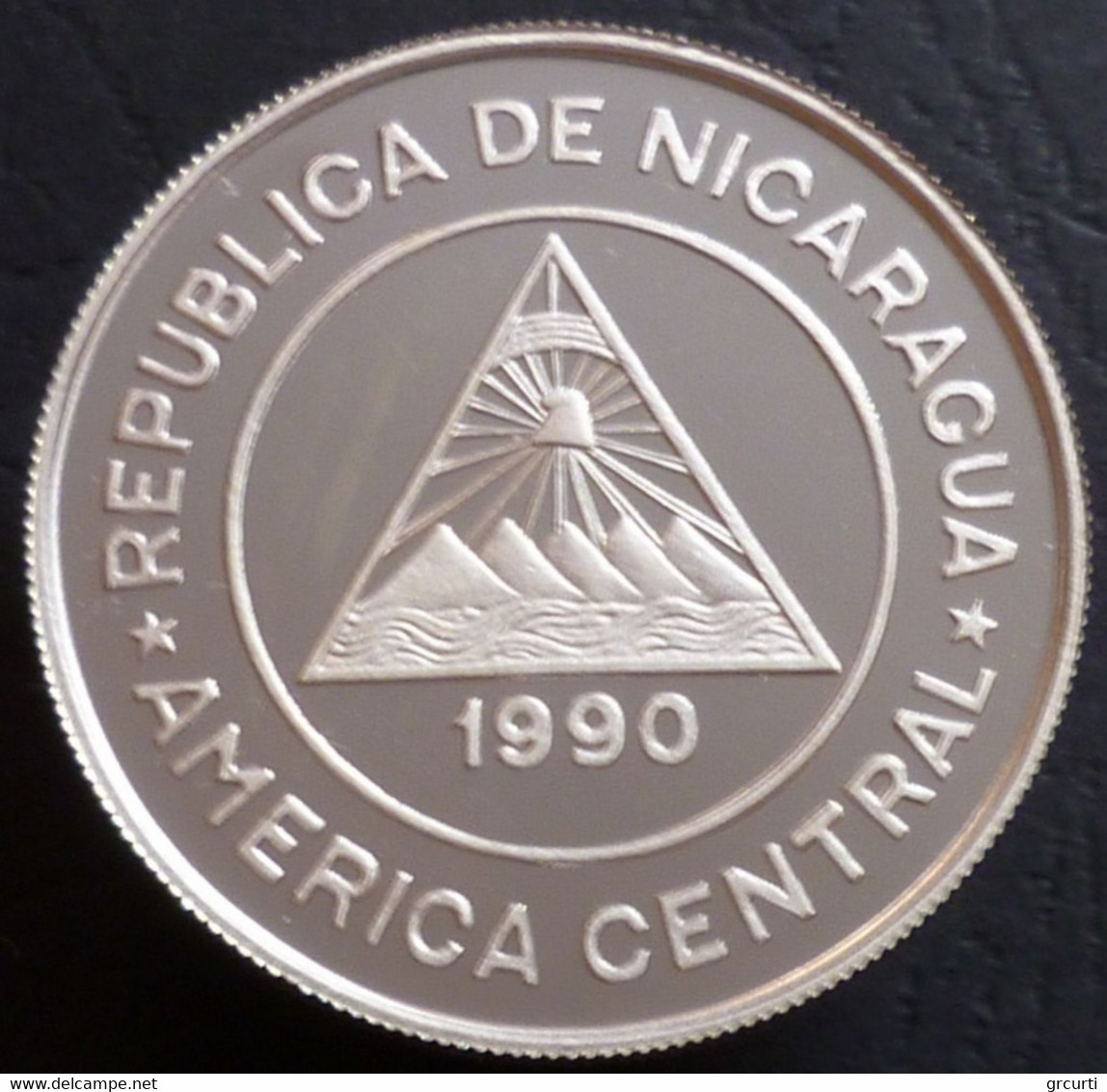 Nicaragua - 10000 Cordobas 1990 - Mondiali Di Calcio "Italia '90" - KM# 66 - Nicaragua