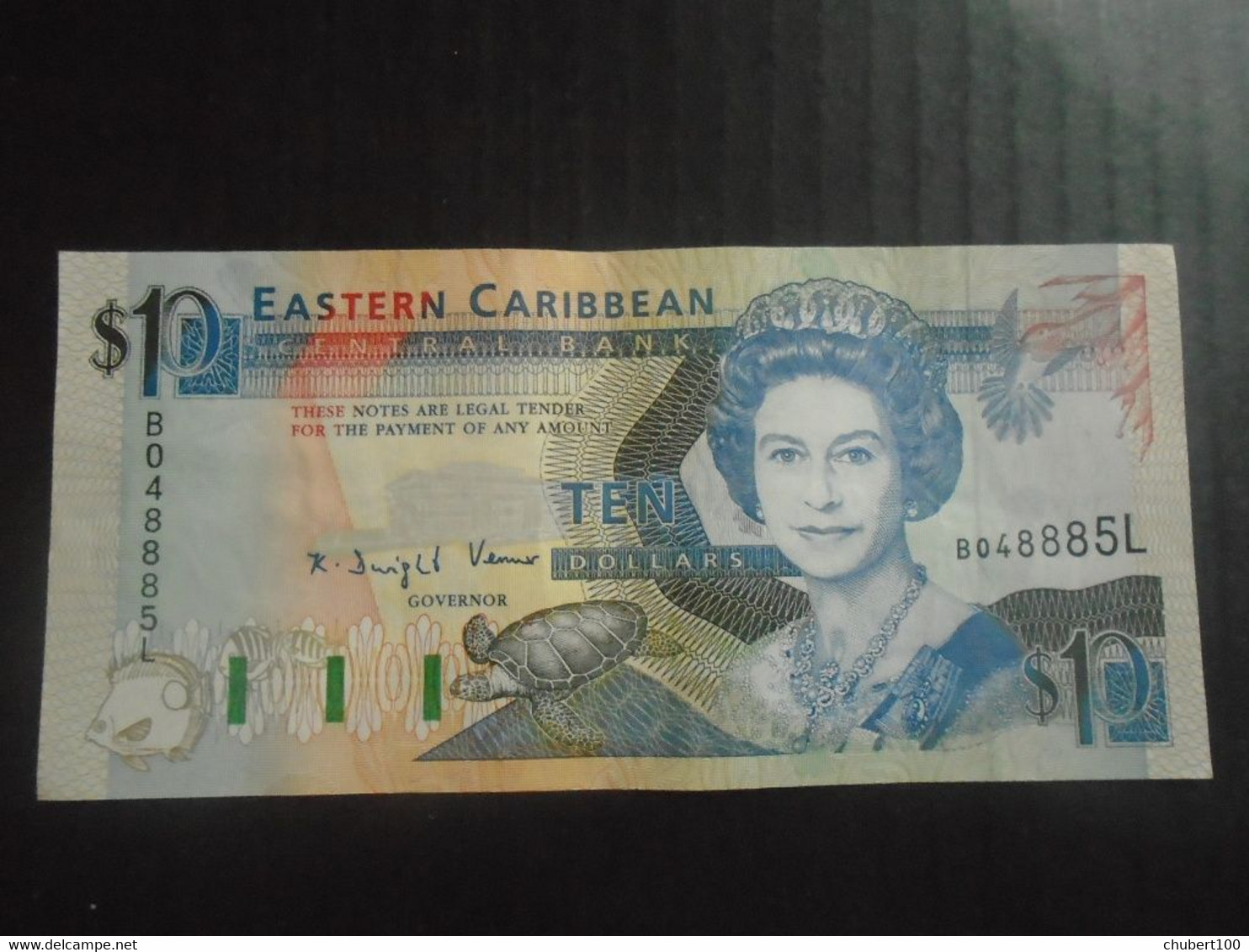 EAST CARIBBEAN  ,   P 27l, 10 Dollars , ND 1993, UNC - East Carribeans