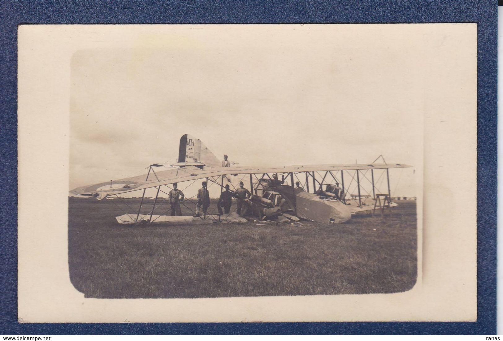 CPA Aviation Accident Carte Photo Non Circulé Militaria WWI Guerre War - Ongevalen