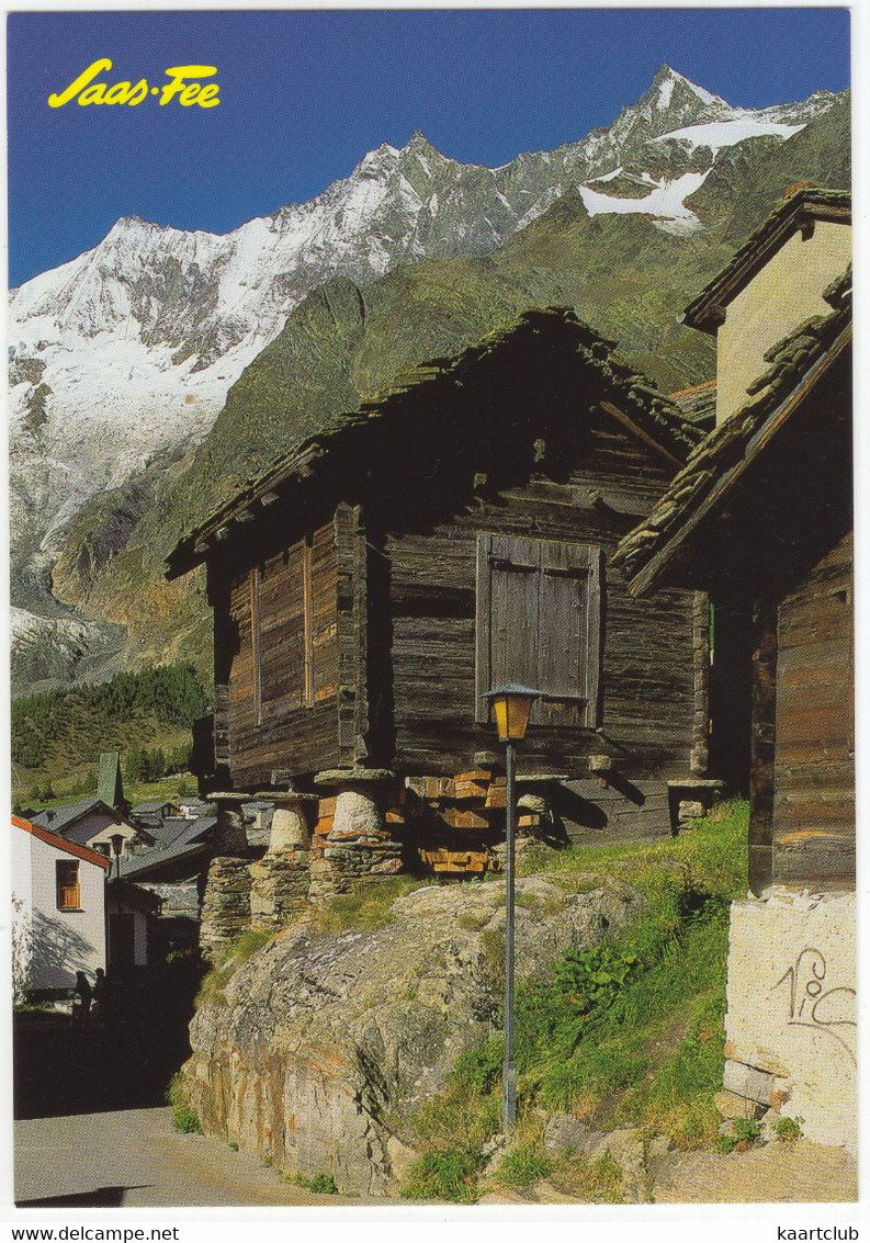 Saas-Fee 1800 M Wallis - Täschhorn, Dom 4545 M, Lenzspitze - (Suisse/Schweiz/CH) - Täsch