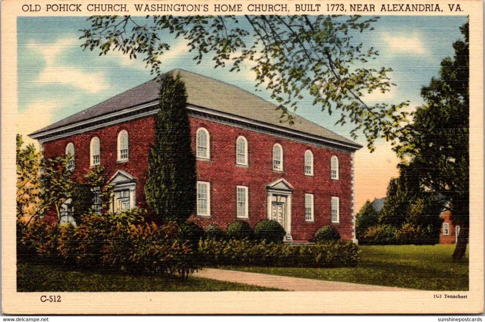 Virginia Alexandria Old Pohick Church Washington's Home Church Built 1773 - Alexandria