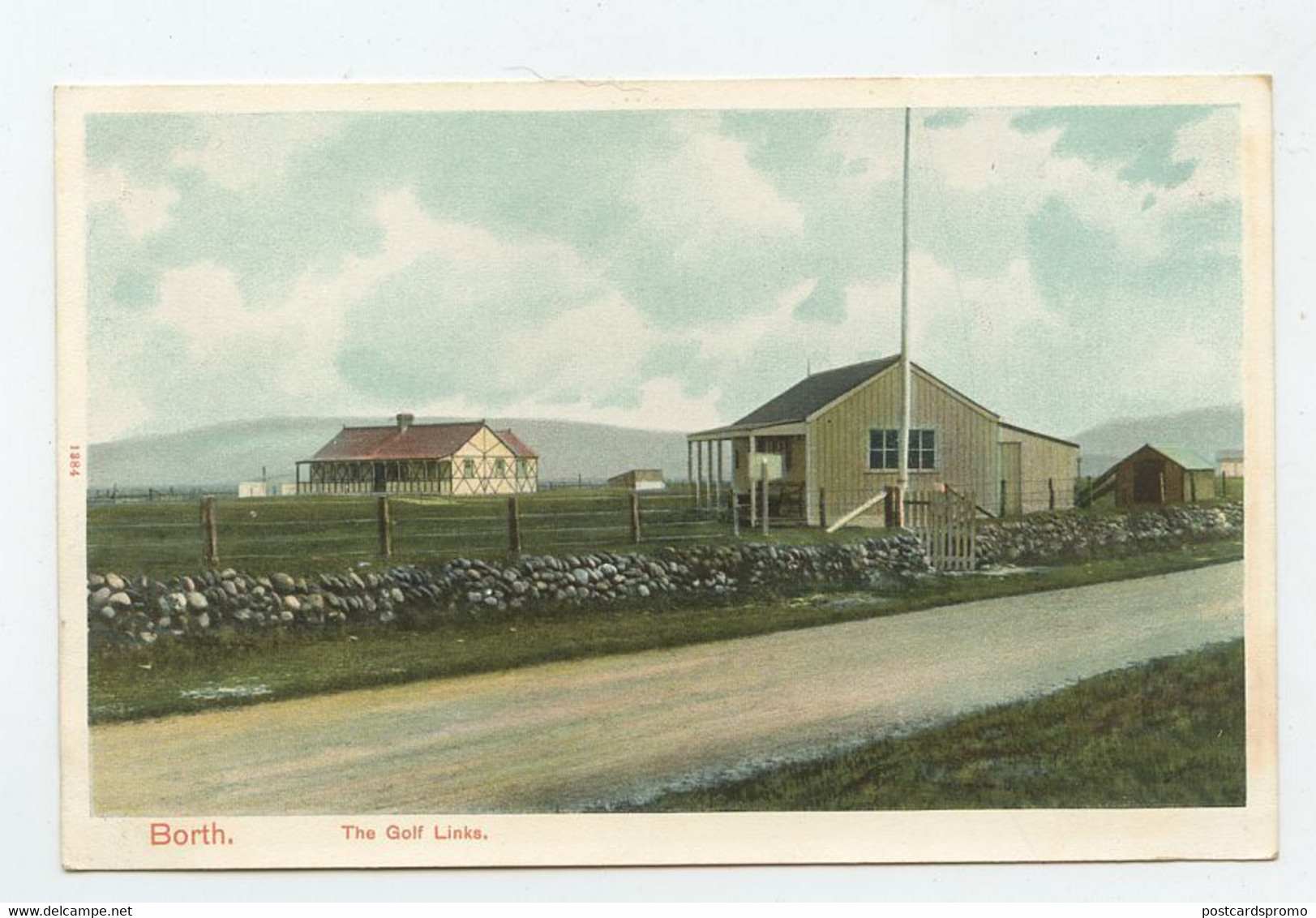 BORTH, Cardiganshire, The GOLF Links  ( 2 Scans ) - Cardiganshire