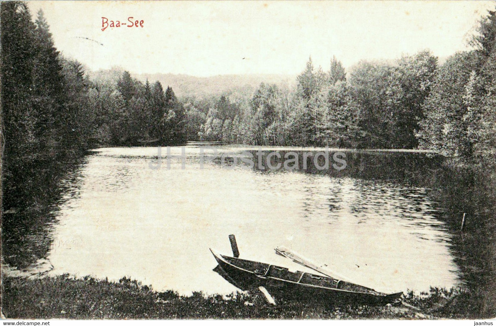 Bad Freienwalde a Oder - Baa See - boat - old postcard - 1910 - Germany - used