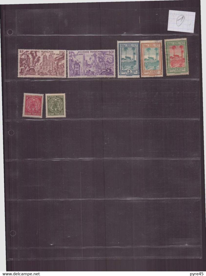 Guyane, Lot 36, Timbres Toutes Périodes, Neufs Et Oblitérés - Autres & Non Classés