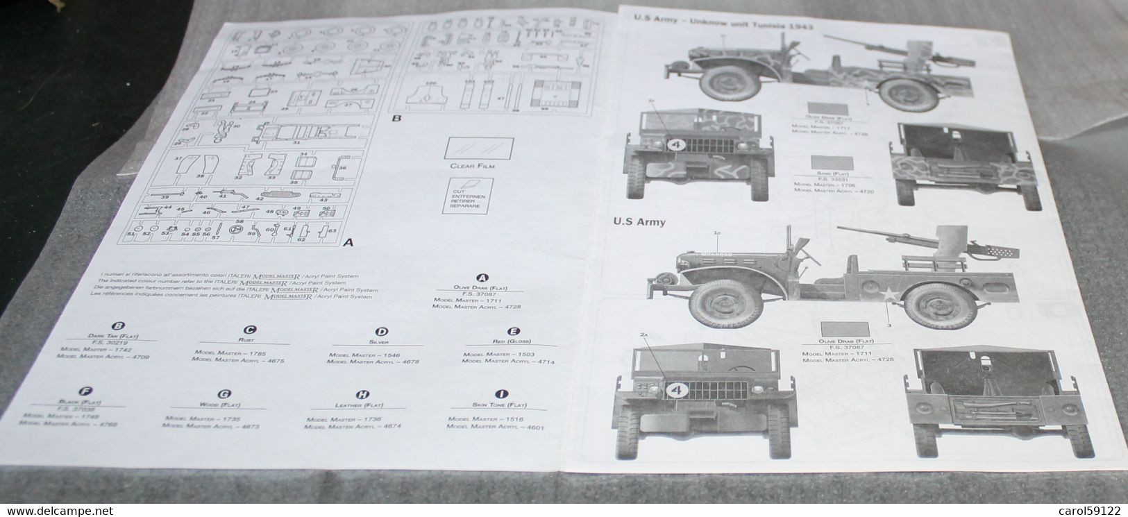 ITALERI LOT GRAPPES DODGE M6 ET PERSONNAGES - Militari