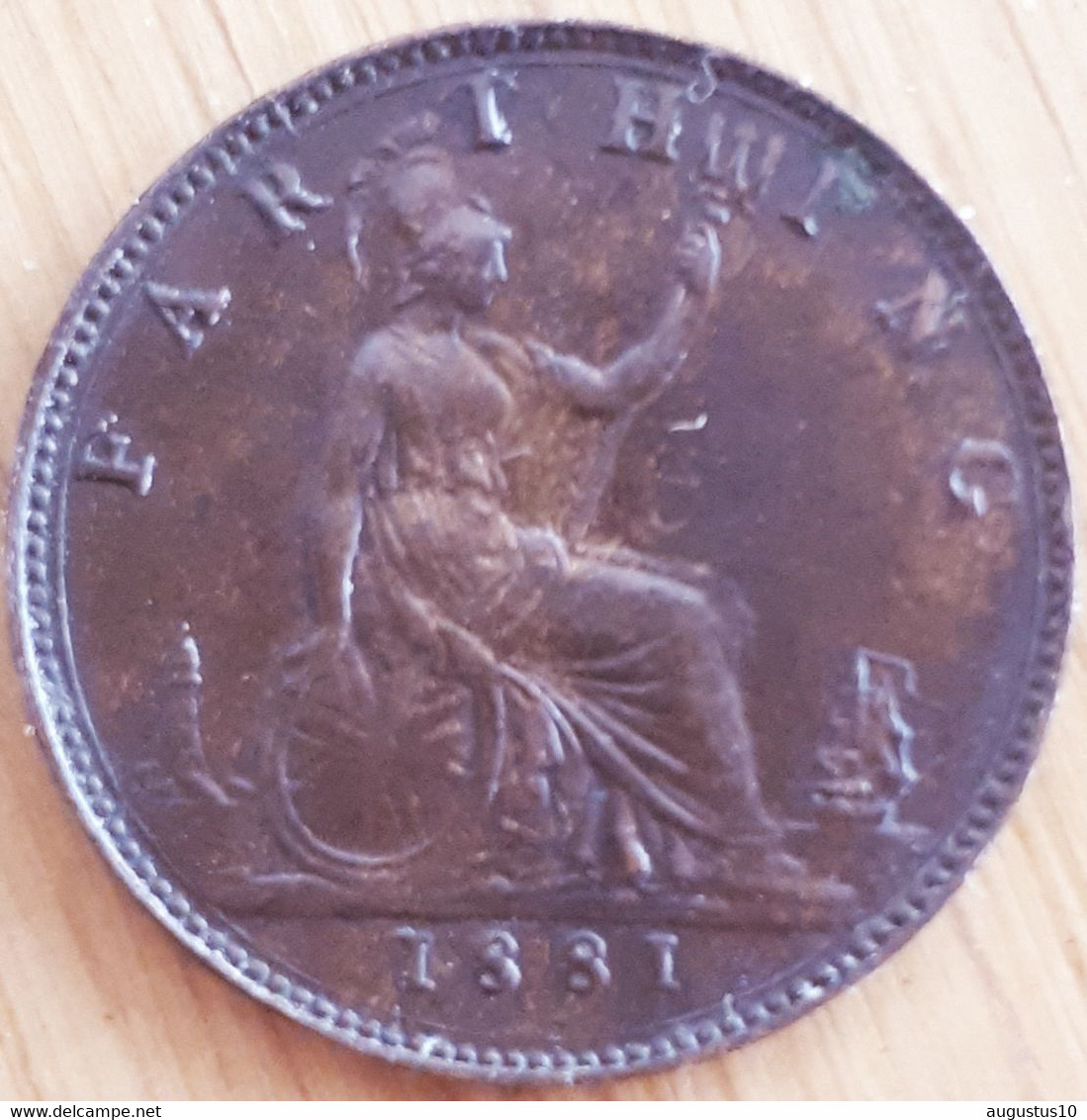 GROOT-BRITANNIË : FARTHING 1881 KM 753 - Sonstige & Ohne Zuordnung