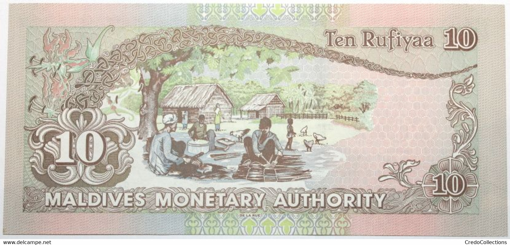 Maldives - 10 Rufiyaa - 1998 - PICK 19a - NEUF - Maldiven