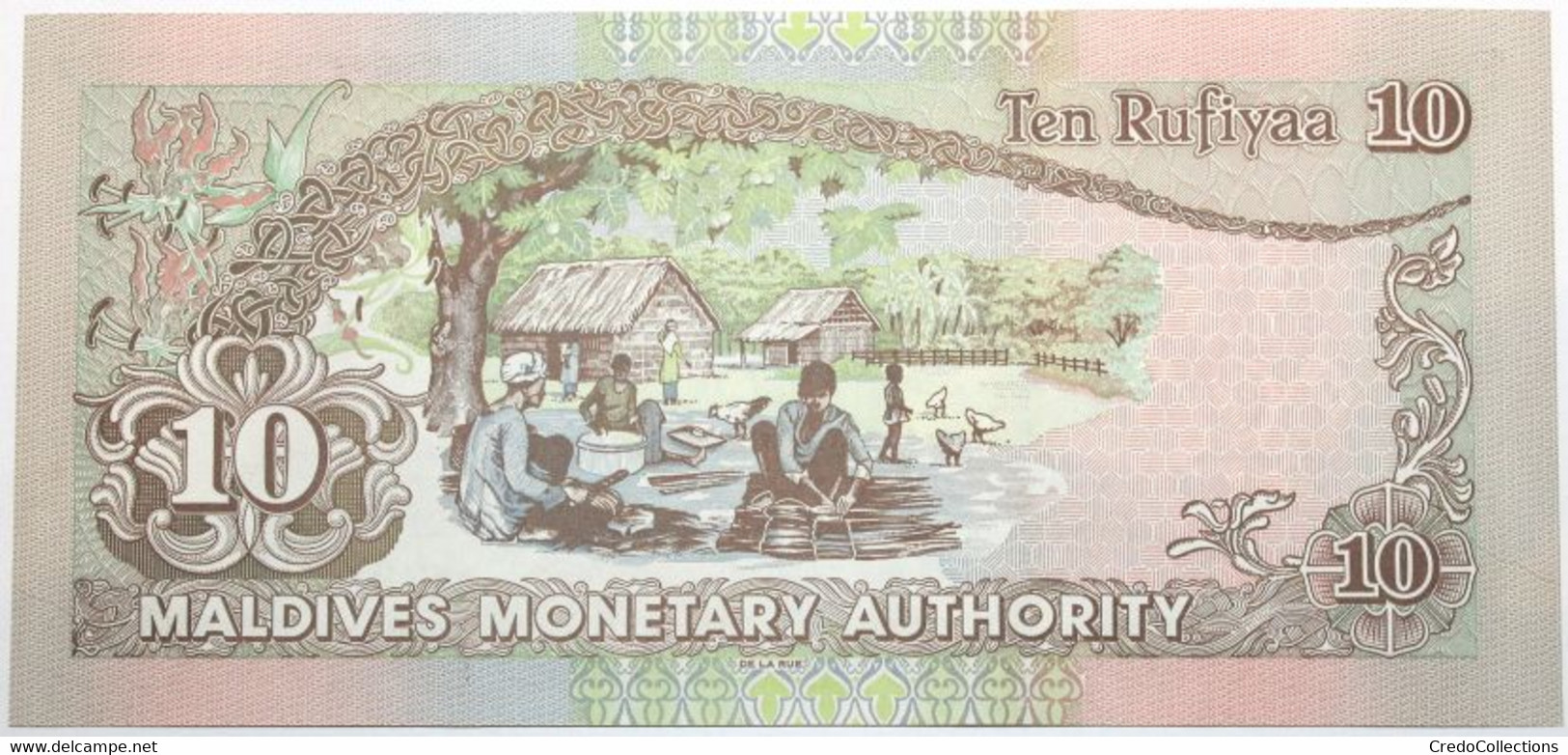 Maldives - 10 Rufiyaa - 1998 - PICK 19a - NEUF - Maldiven