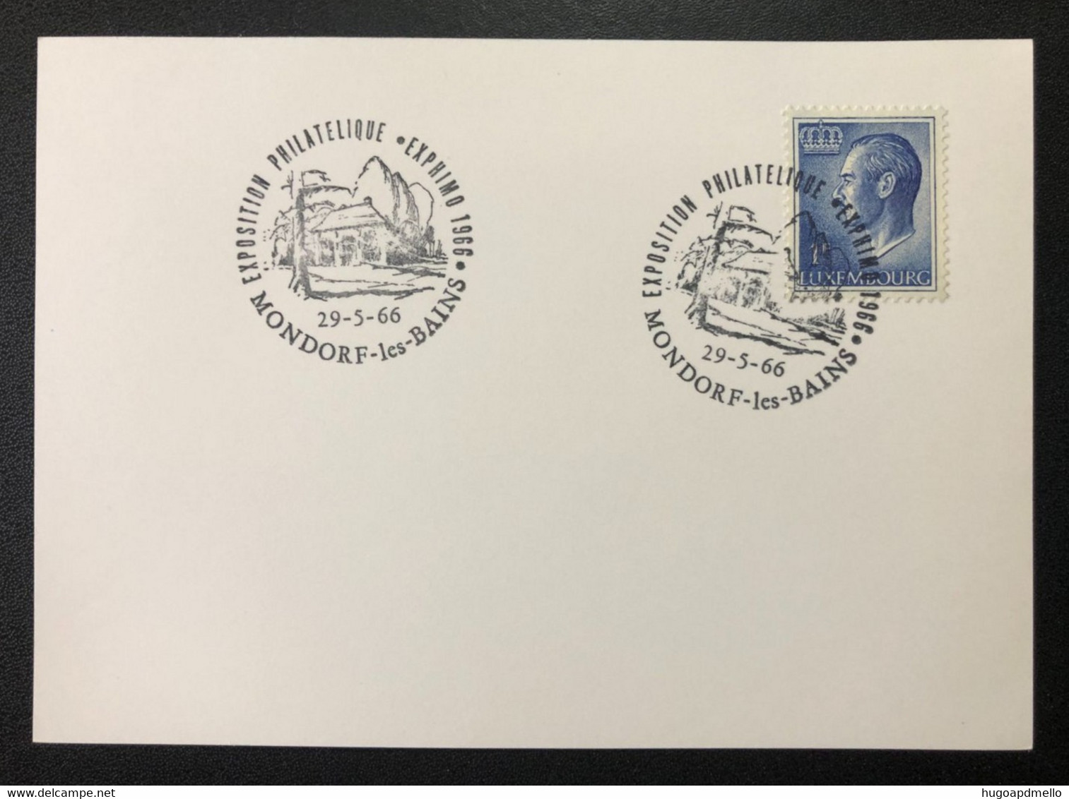 LUXEMBOURG, « MONDORF LES BAINS », « Exposition Philatélique - EXPHIMO 1966»,  With Special Postmark, 1966 - Brieven En Documenten