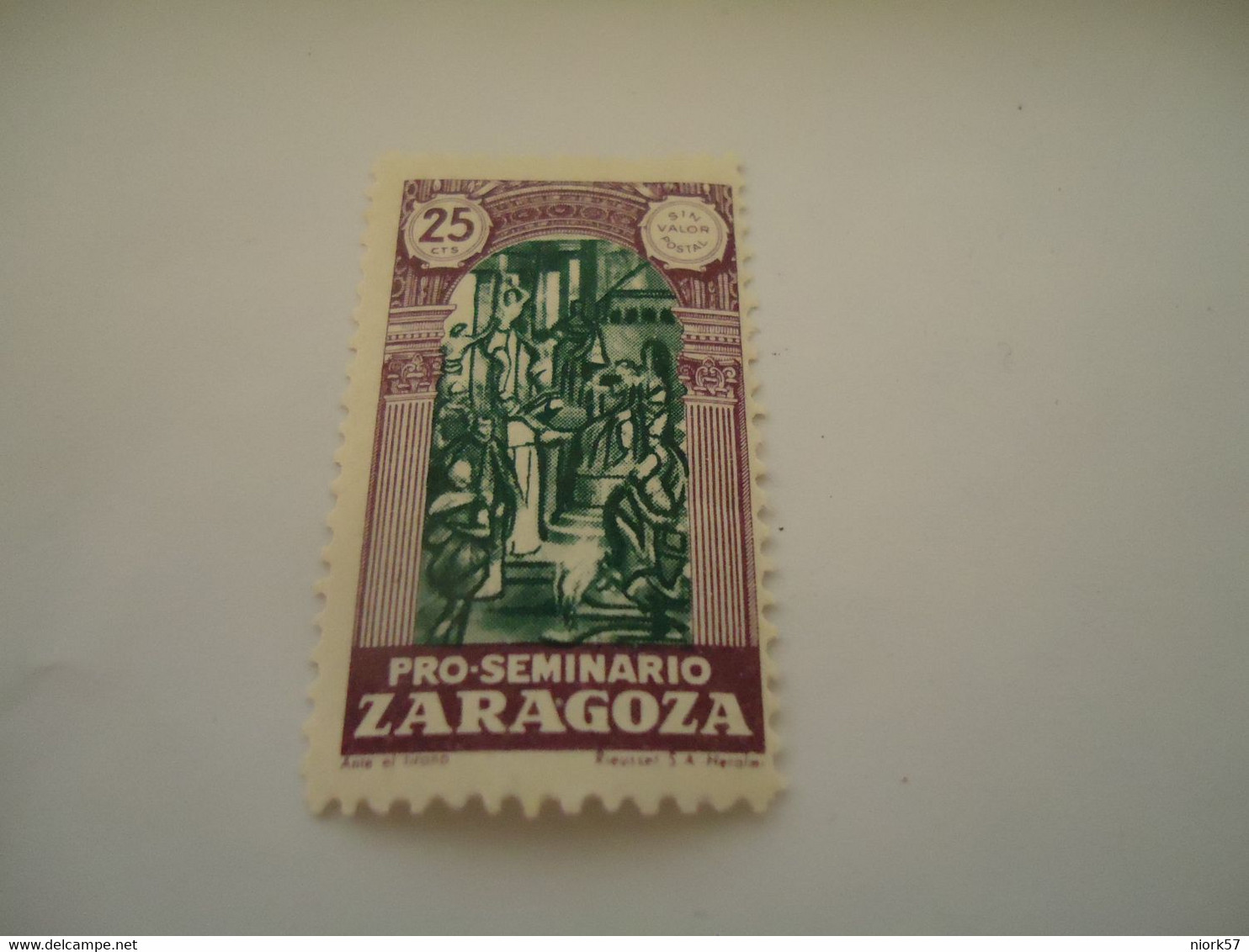 ZARAGOZA   SPAIN  ESPAÑA PRO-SEMINARIO ZARAGOZA. MLN  STAMPS - Military Service Stamp