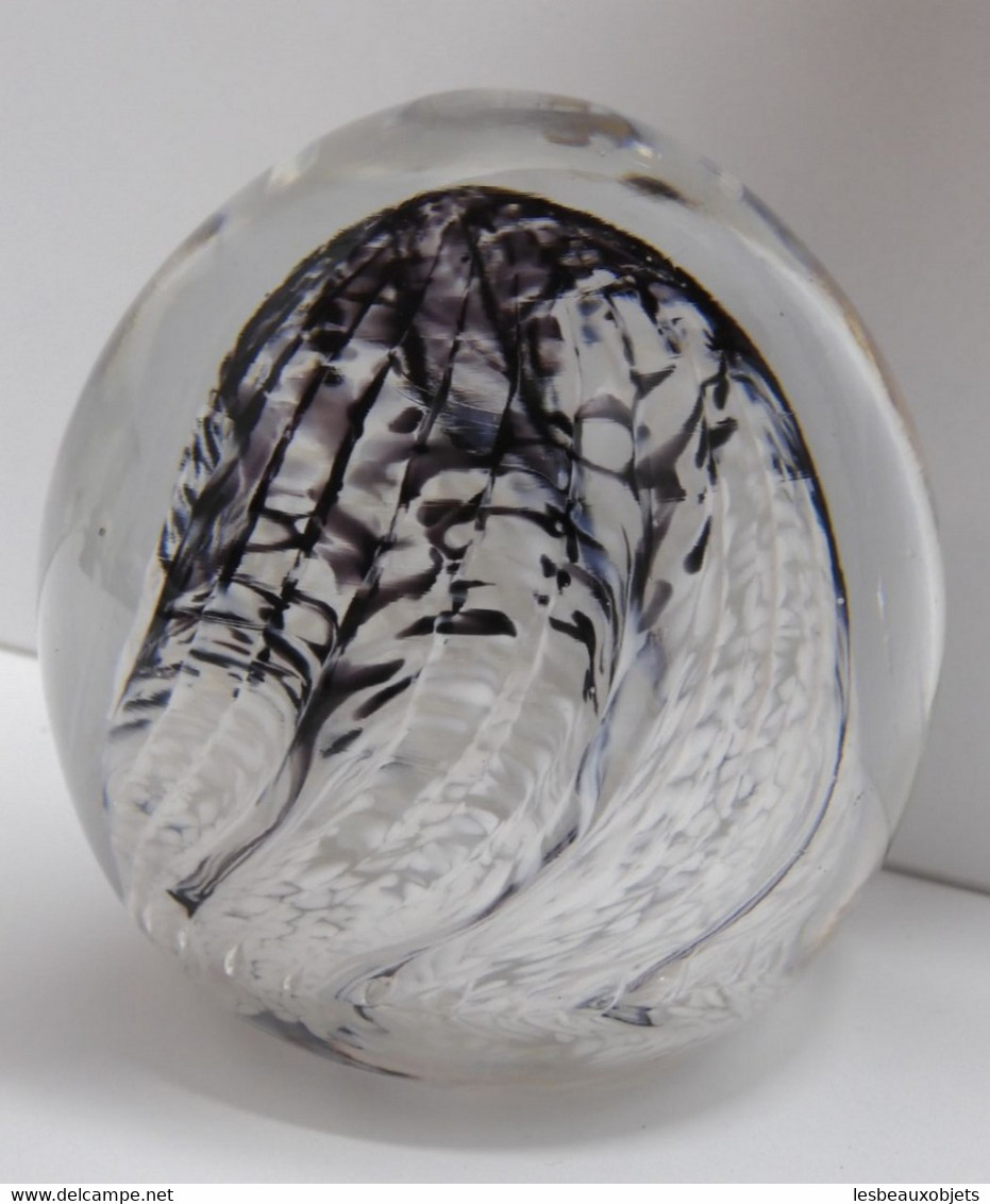 *ANCIENNE SULFURE PRESSE PAPIER Made in IRELAND JERPOINT GLASS PAPERWEIGHT   E