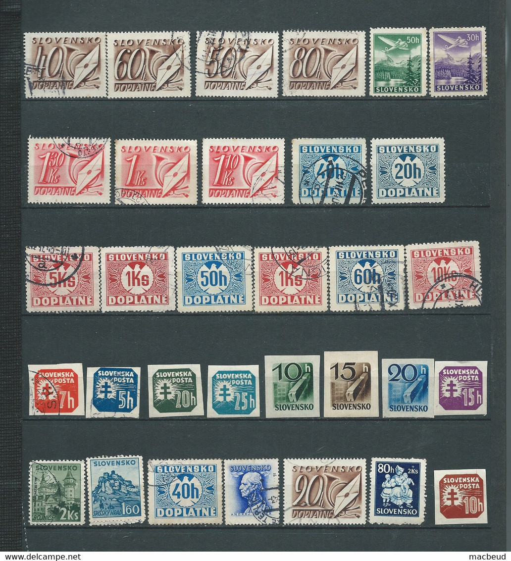 Slovaquie - Lot De 32 Timbres  Majorité  Oblitérés -    Bip 13206 - Autres & Non Classés