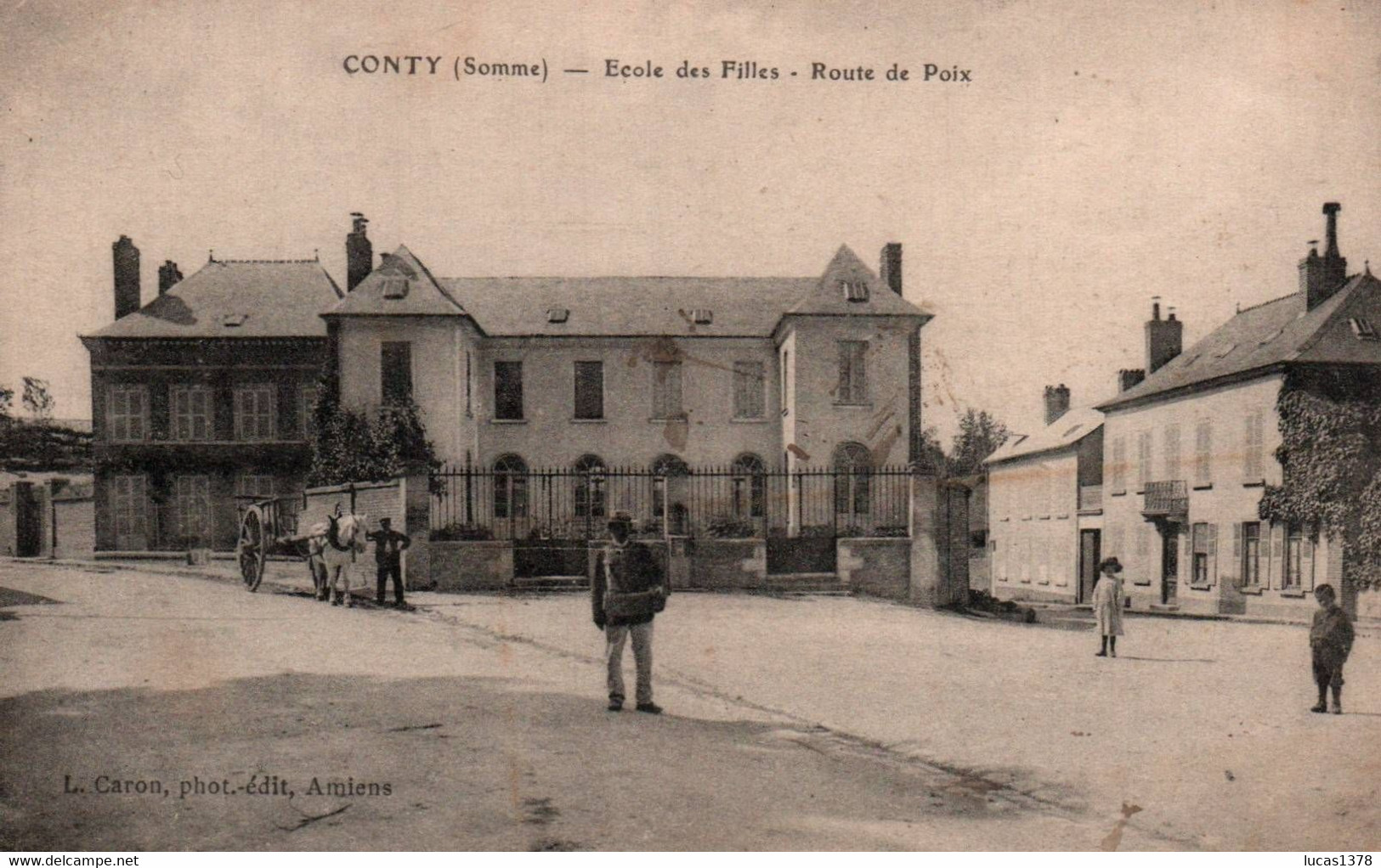 80 /CONTY / ECOLE DES FILLES / ROUTE DE POIX - Conty