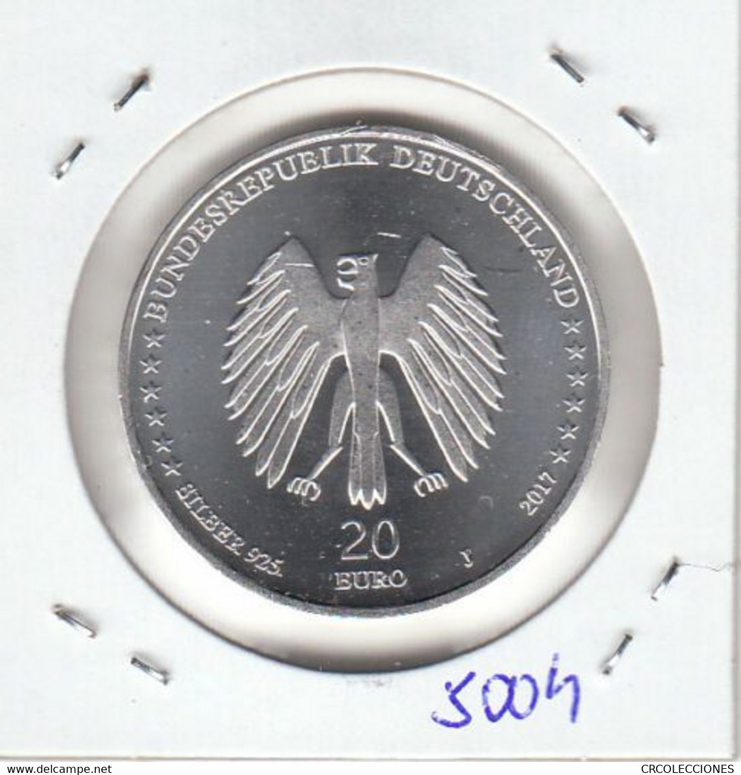 E5004 MONEDA ALEMANIA 20 EUROS 2017J SIN CIRCULAR 30 - Autres & Non Classés