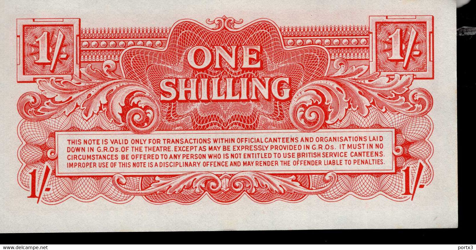 British Banknoten 5 Verschiedene With Ten Shilling BB 7 - British Armed Forces & Special Vouchers