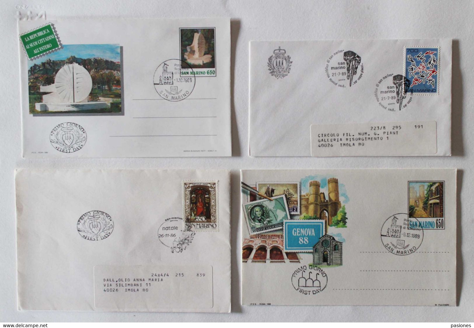 Repubblica San Marino FDC Anni '80/'90 - Lotto Di 8 Buste Diverse - Collections, Lots & Séries