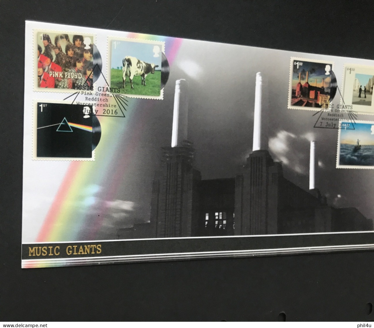 2016 GB Pink Floyd Music Giants First Day Cover And Mini Sheet Private Covers. Always Welcome Offers Invited On My List - 2011-2020 Em. Décimales