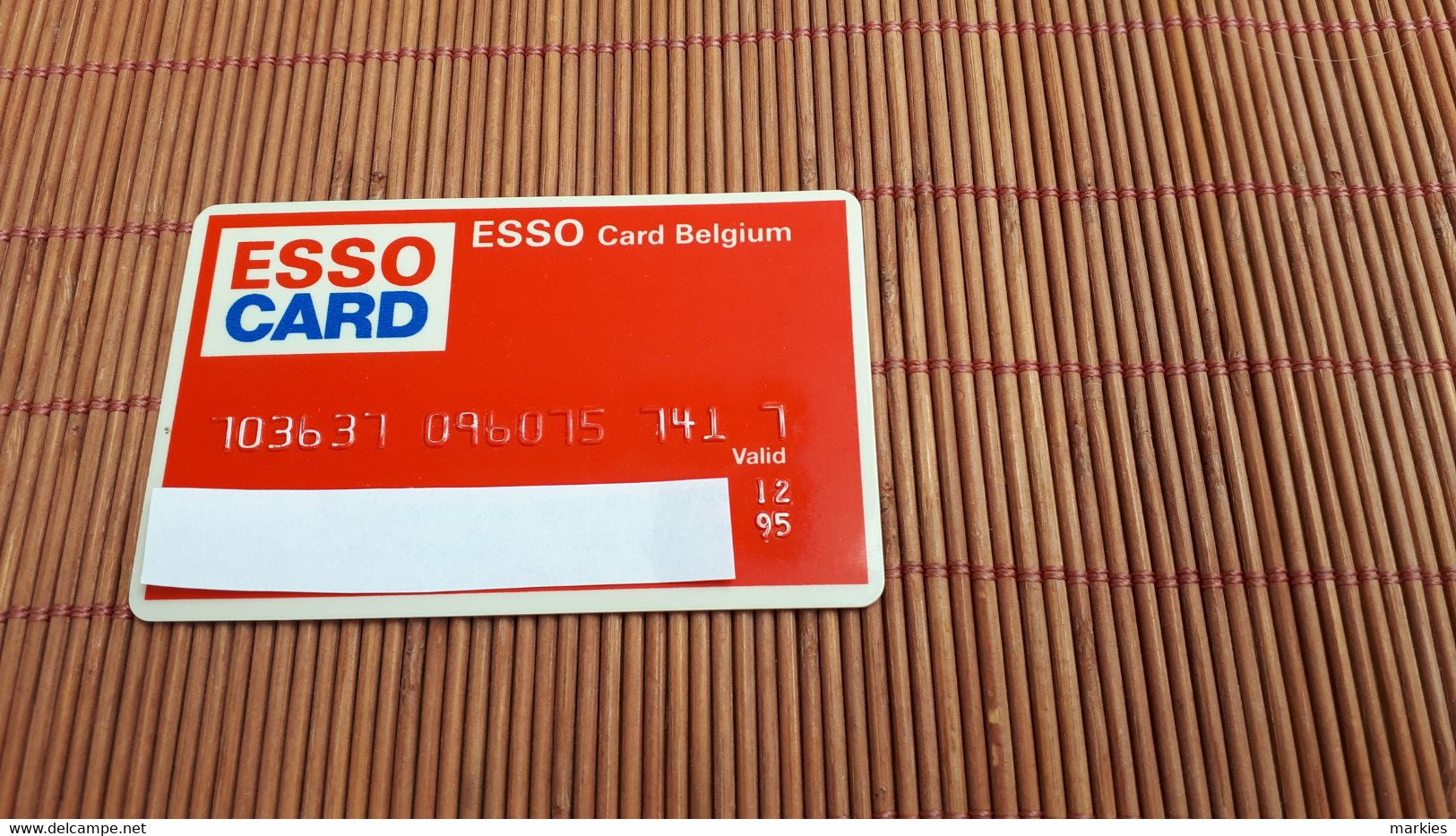 Esso Card Fuelcard Persolized 2 Scans  Rare - Origine Sconosciuta