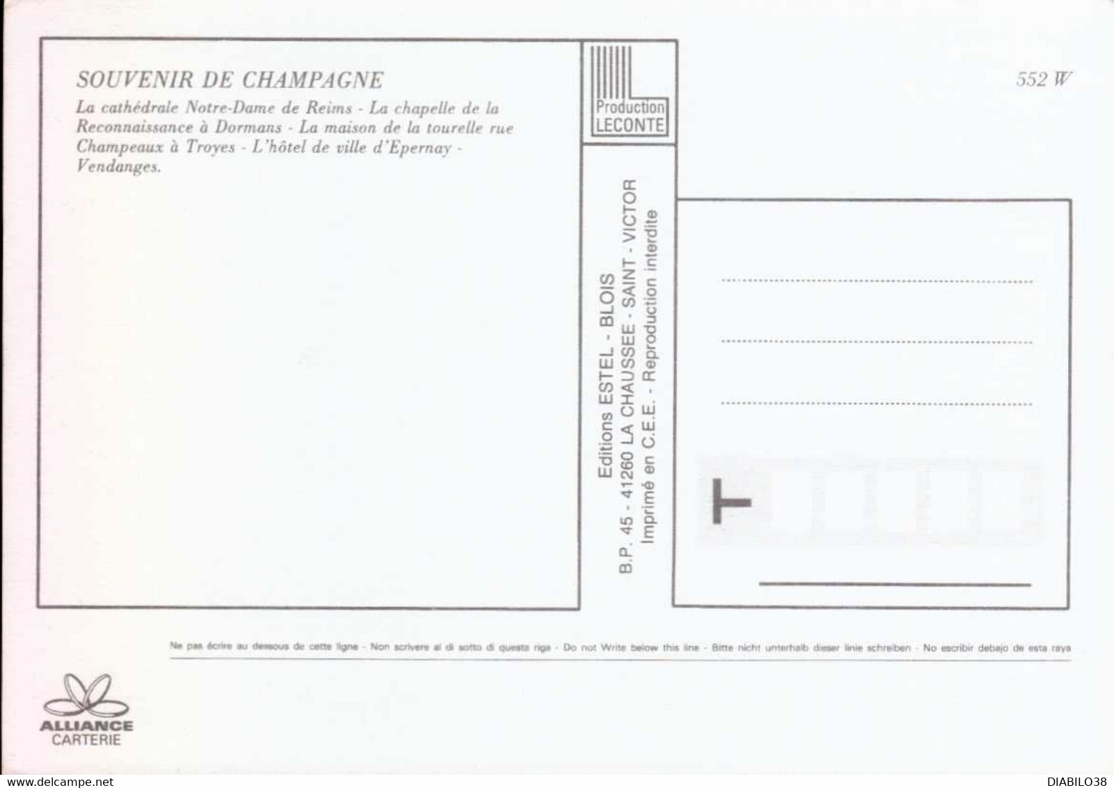 SOUVENIR DE CHAMPAGNE . MULTI-VUES - Champagne - Ardenne