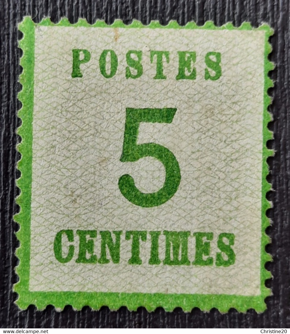 France 1870 Alsace-Lorraine N°5 (*) Infime Point Clair  Cote 250€ - Unused Stamps