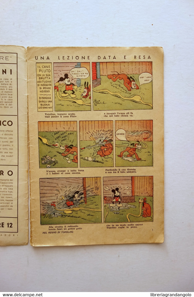 Topolino Nell'Intimità Scenette Di Vita Walt Disney Mondadori Albo N. 3 1935 - Autres & Non Classés