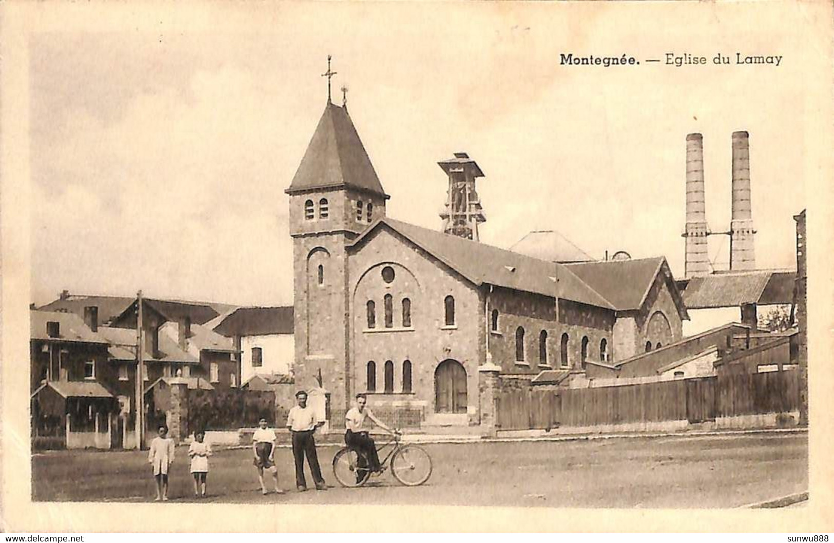 Montegnée - Eglise Du Lamay (animée Charbonnage Edit. J Geuns) - Saint-Nicolas