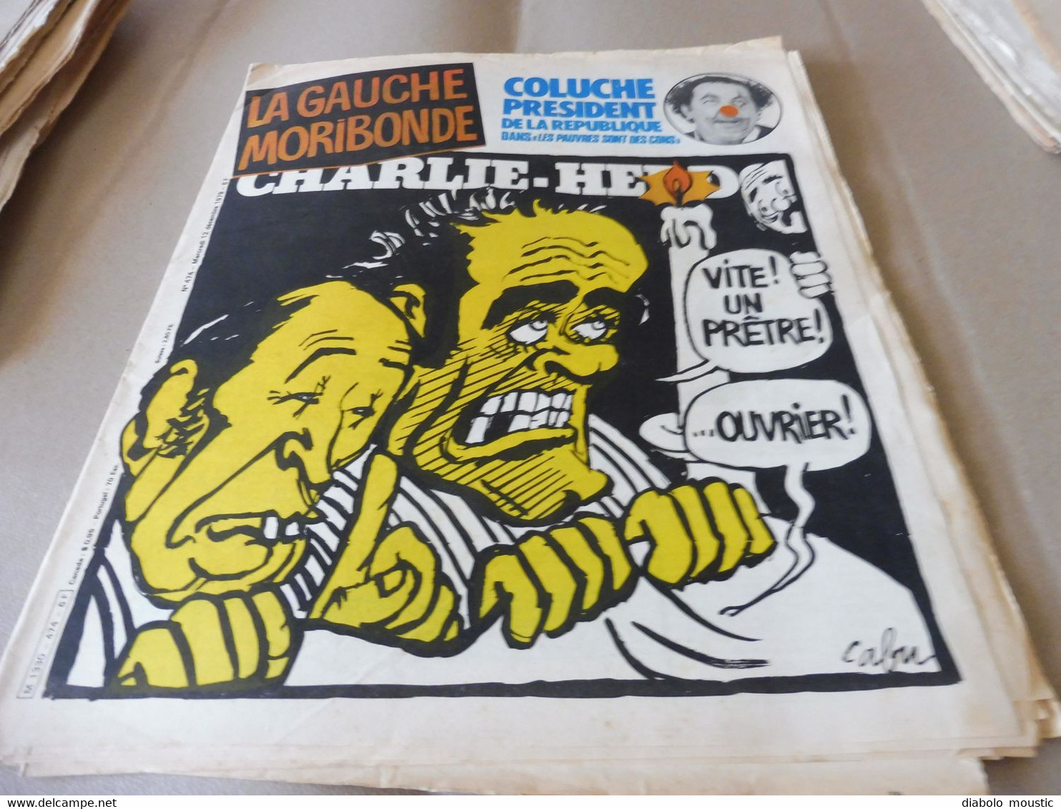 1978 La GAUCHE MORIBONDE.....; Coluche ...........Etc  (Charlie Hebdo) - Humour