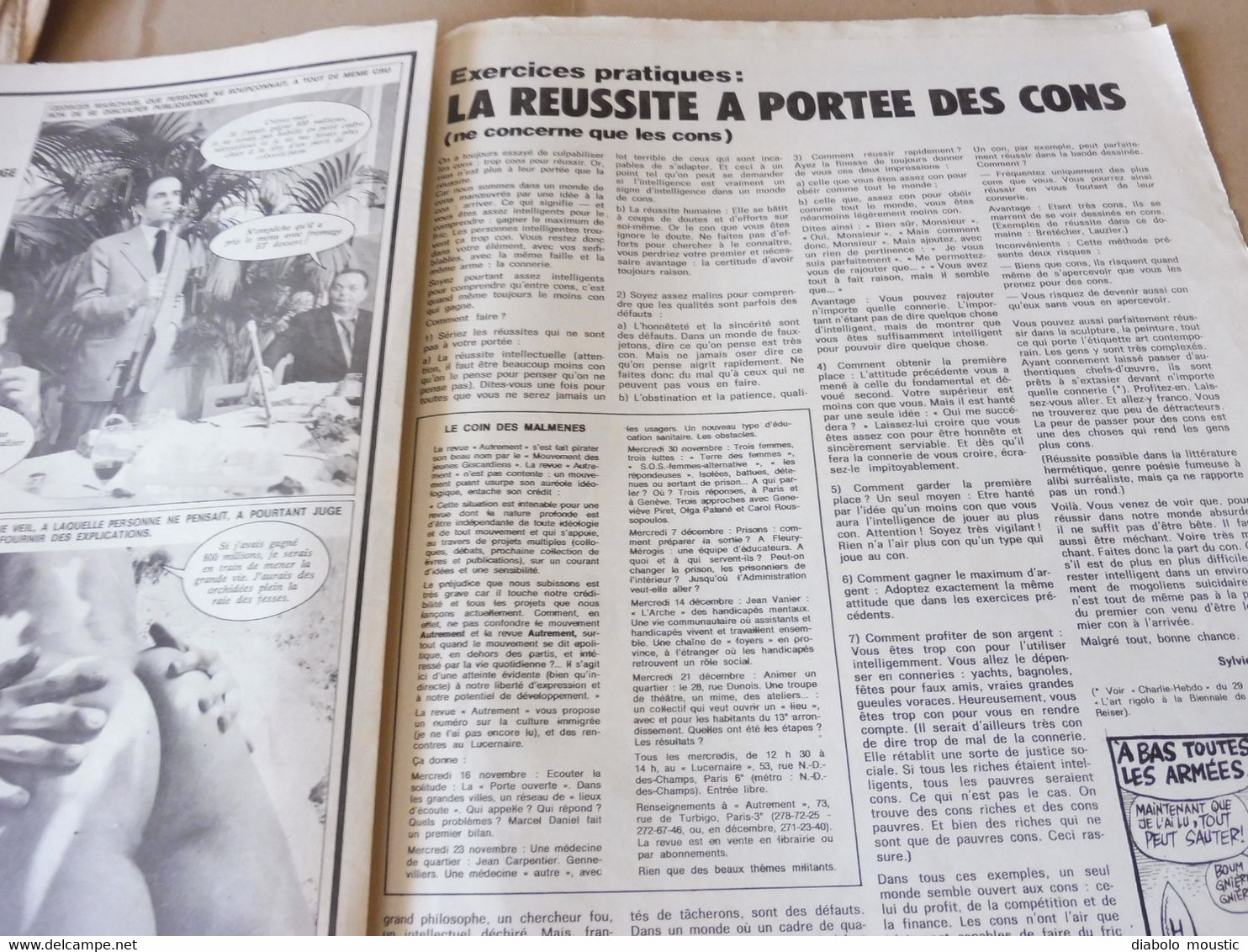 1978 LA NOUVELLE POLITIQUE ....La réussite à portée des cons ...........Etc  (Charlie Hebdo)