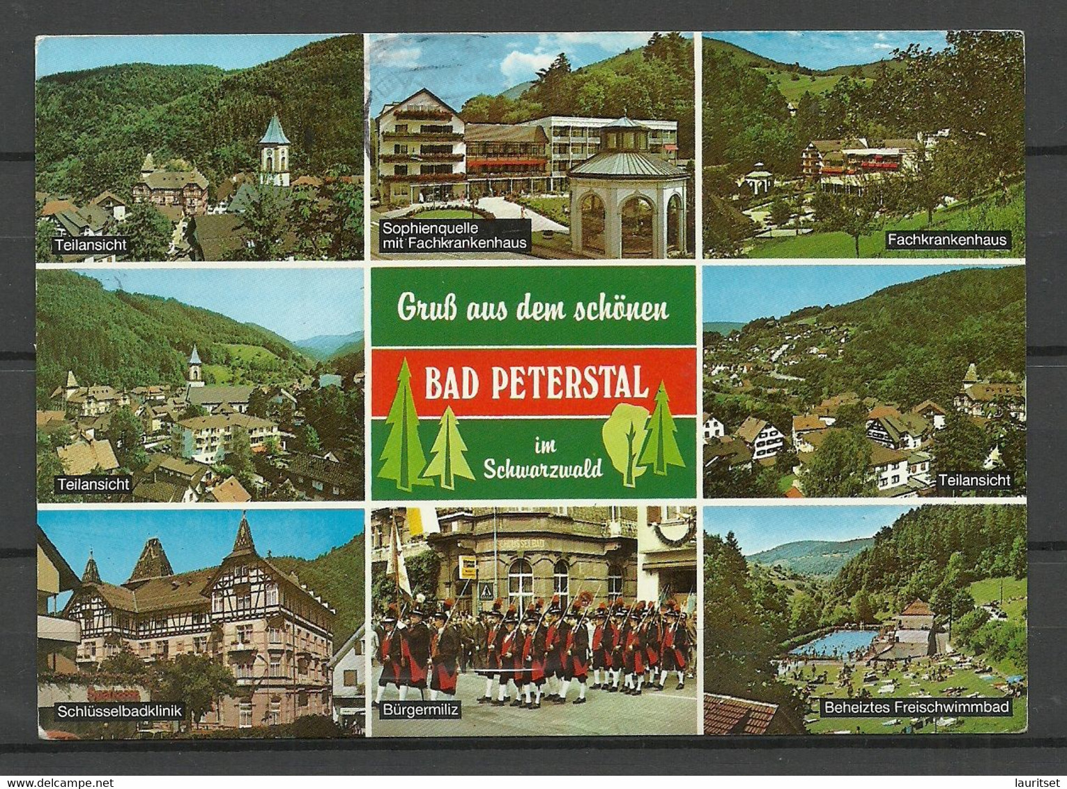 Deutschland BAD PETERSTAL Schwarzwald (gesendet 1992, Mit Briefmarke) - Bad Peterstal-Griesbach